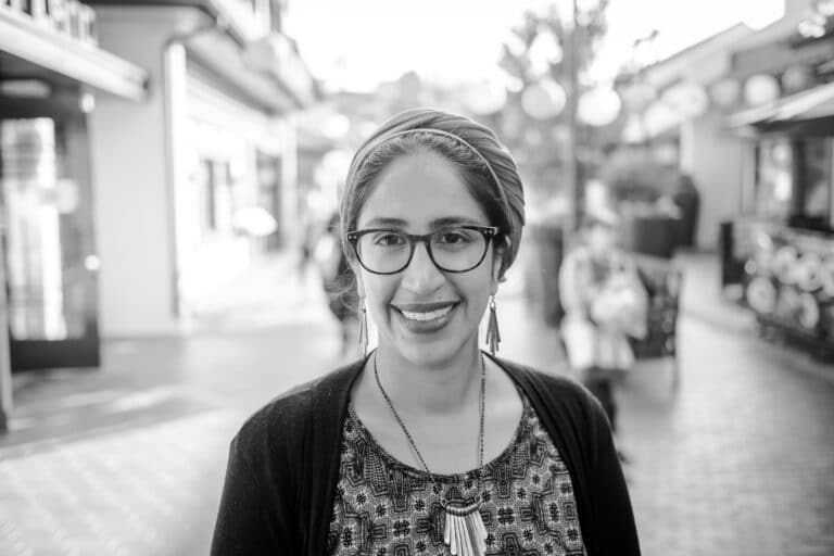 Iesha Siler in black and white photo